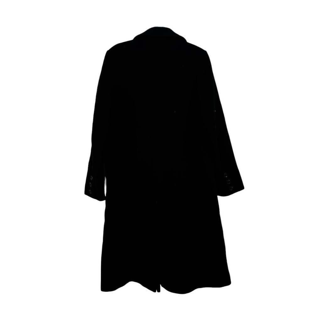 Sam Edelman Double Breasted Wool Blend Black Pea Coat Size L NWOT - Picture 4 of 9